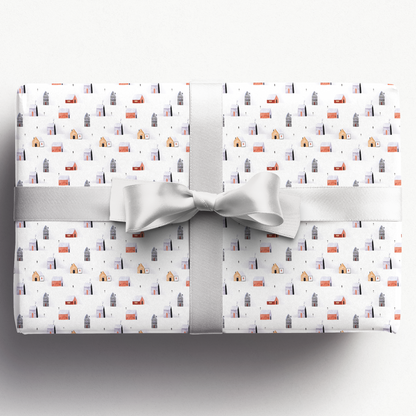 Cozy Cabins | Wrapping Paper