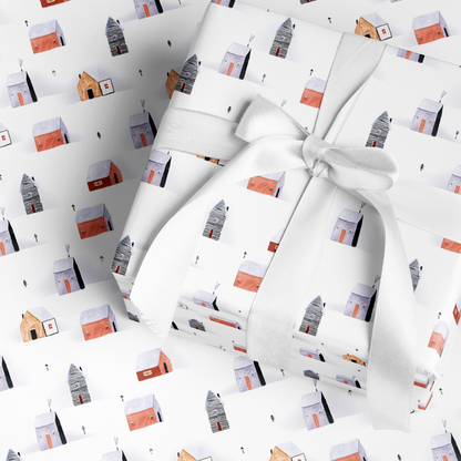 Cozy Cabins | Wrapping Paper