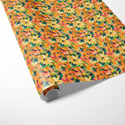Sunset Blooms | Wrapping Paper