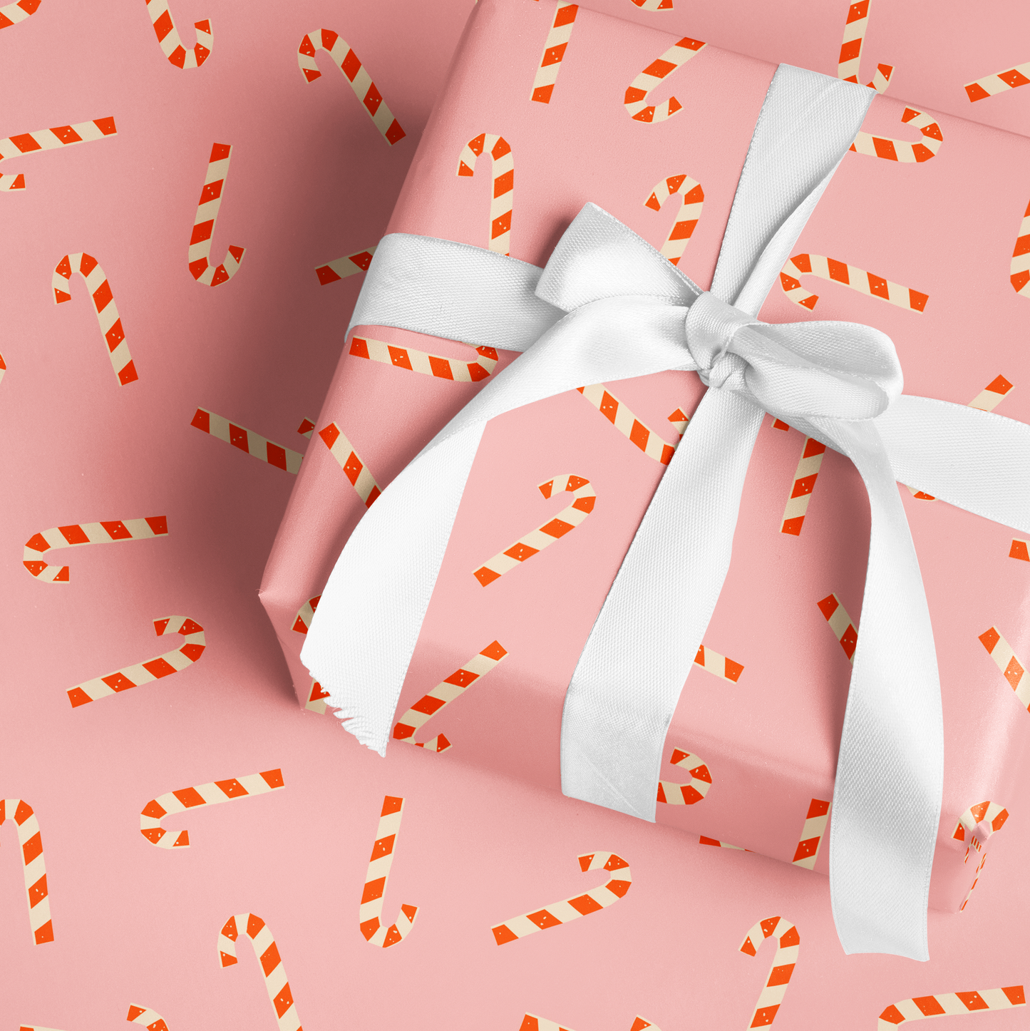 Pink Candy Canes | Wrapping Paper